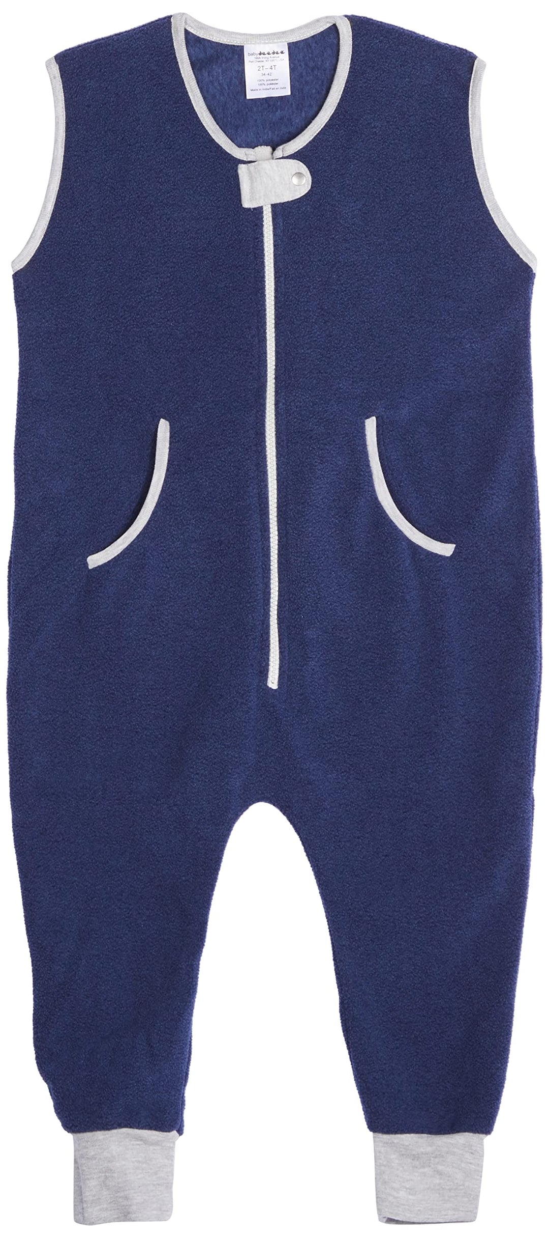 Fleece Sack with Feet, Sleep Kicker, Toddler Wearable Blanket Sleeper, Navy, 2-4T (Pack of 1)