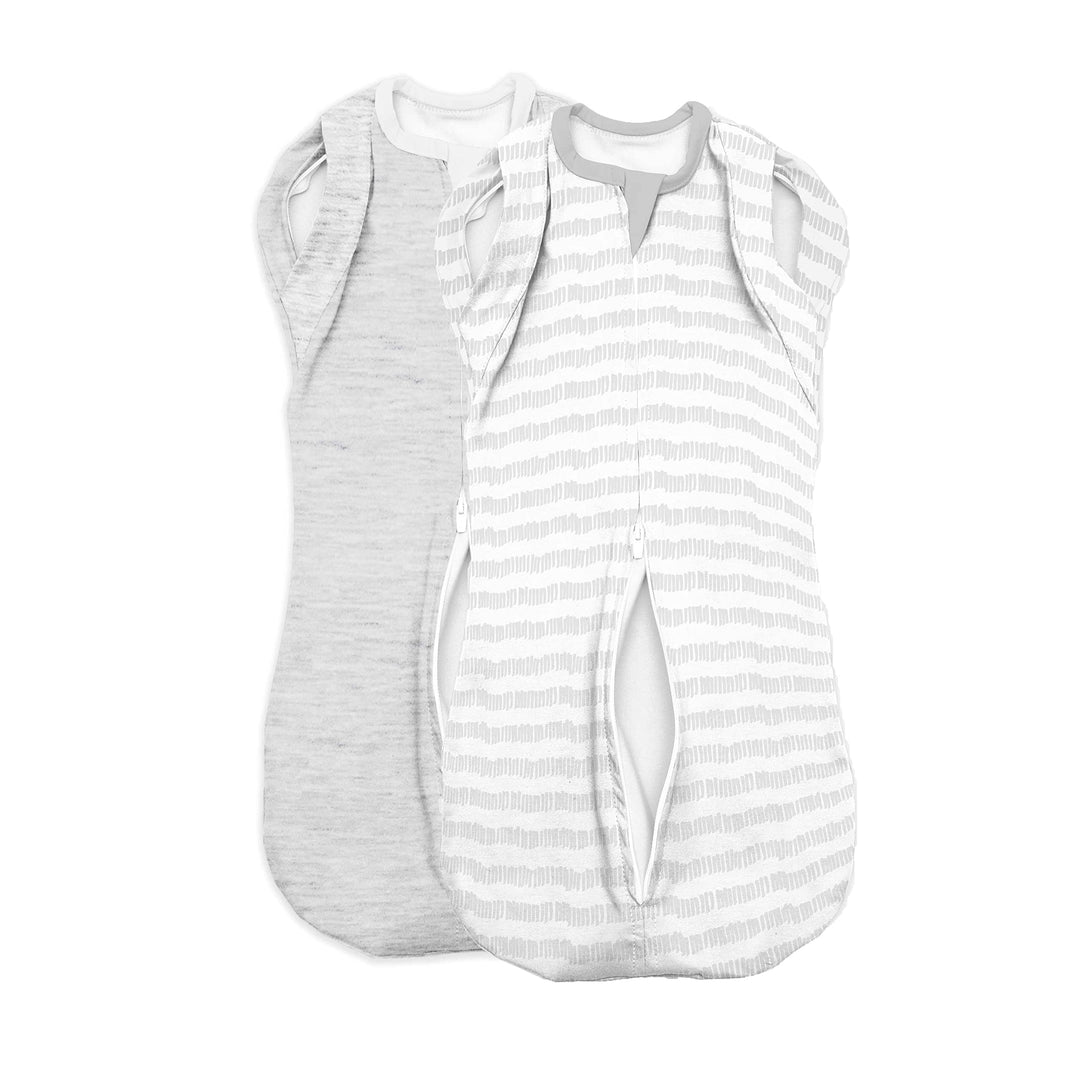 Arms Free Convertible Pod - Size Large, 3-6 Months, 2-Pack (Magic Marker) Zip-up Baby Swaddle Helps Transition to Arms Out Sleep for Safe Rolling and Self-Soothing