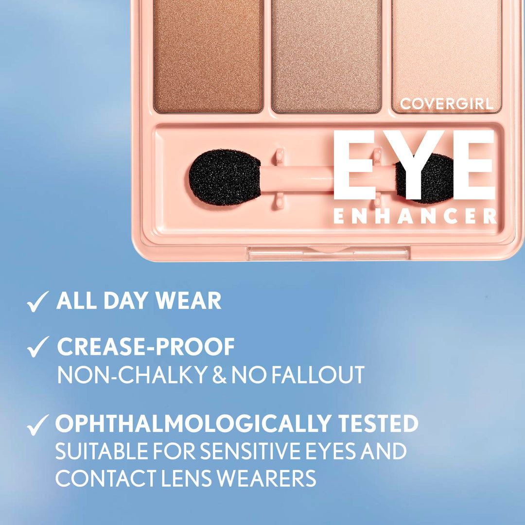 CoverGirl Eye Enhancers 3 Kit Shadow, Cafe Au Lait 105, 0.14 Ounce Packages