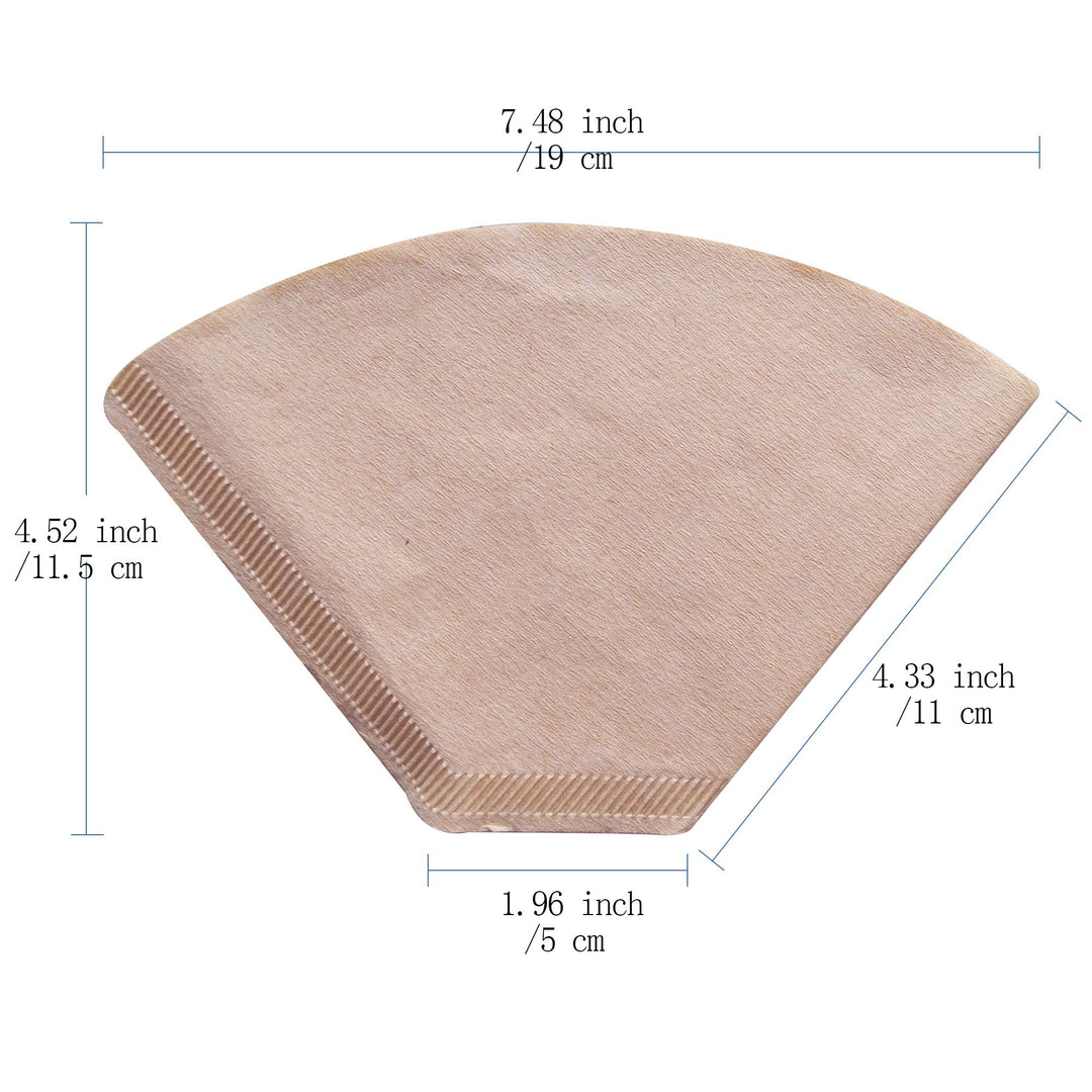 #4 Cone Coffee Filters, 100 Count Number 4 Disposable Coffee Filter Paper, 8-12 Cup Coffee Filter for Pour Over and Drip Coffee Maker