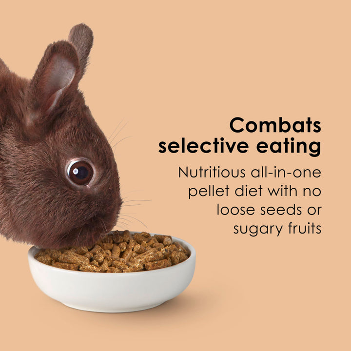 Timothy Complete Rabbit Food, Made with Timothy Hay, High in Fiber, Supports Dental Health and Digestion, 4.5 pounds