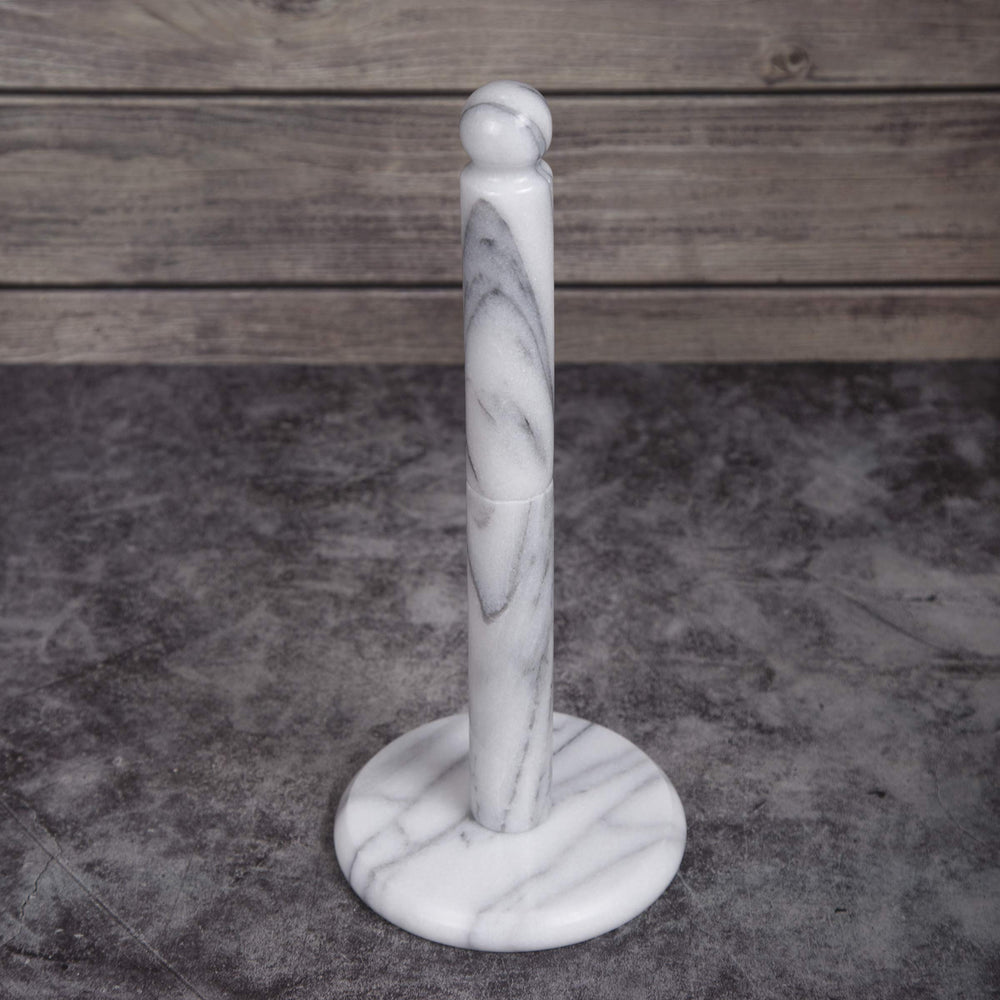 White Marble 12.5 High Paper Towel Holder