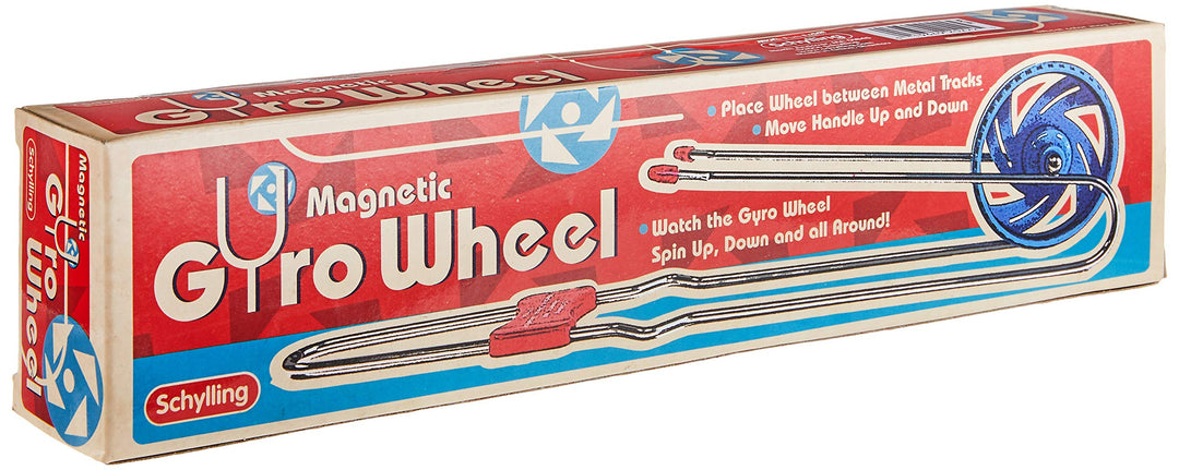 Magnetic Gyro Wheel - Retro Spinning Toy - Balancing and Mesmerizing Sensory Gadget for Kids and Adults - Ages 3 and Up - One Piece