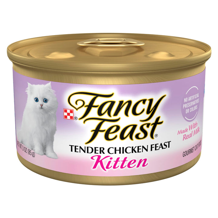 Purina Kitten Tender Chicken Feast Wet Kitten Food Pate - (Pack of 24) 3 oz. Cans