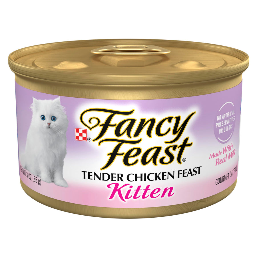 Purina Kitten Tender Chicken Feast Wet Kitten Food Pate - (Pack of 24) 3 oz. Cans