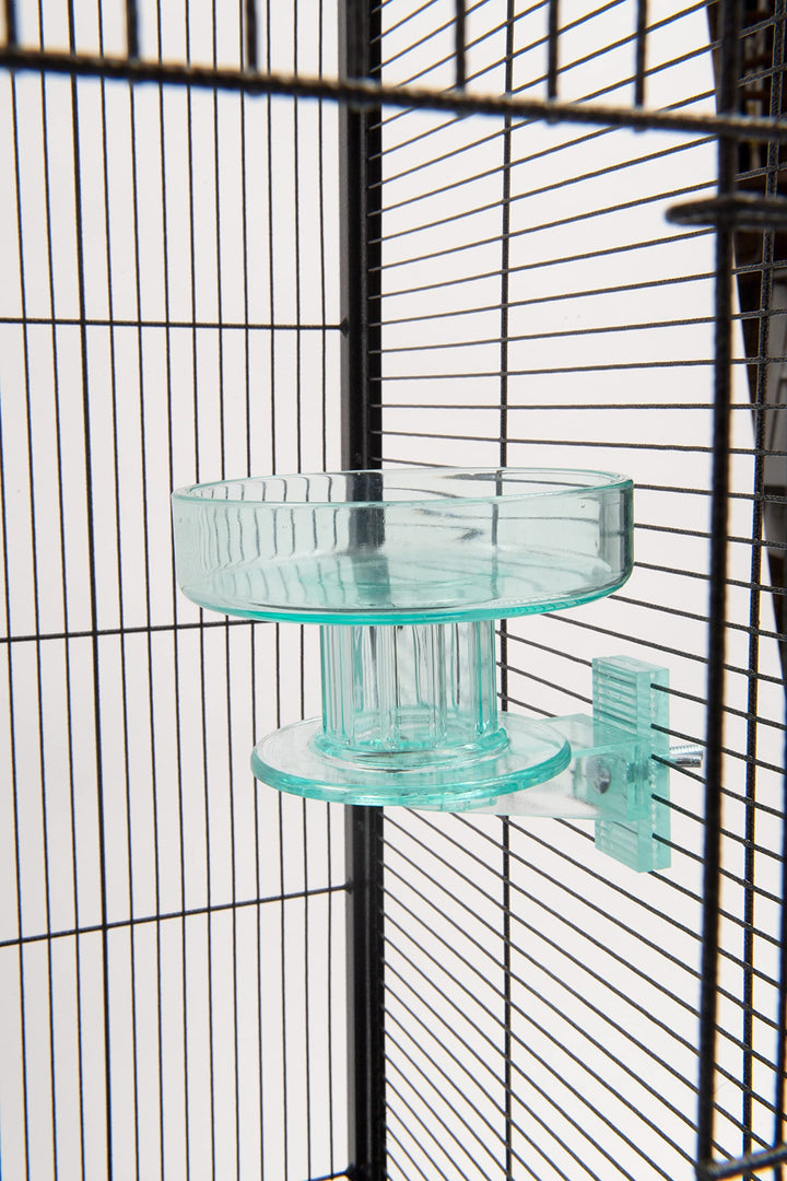 Quick Lock Bird Cage Bath for Lovebirds, Canaries, Finches, Parakeets, and Cockatiels and Other Small to Medium Feathered Friends (Pack of 1)