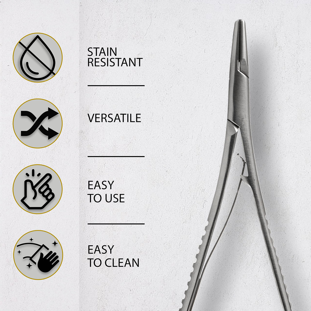 Mathieu Ligature Elastic Placing Plier 5.5 Needle Holder Driver, Ligature Separator Placer, Elastomeric Orthodontic Instruments
