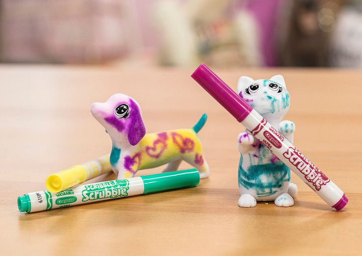 Scribble Scrubbie Pets, Dog & Cat, Kids Toys, Gift for Girls & Boys, Age 3, 4, 5, 6