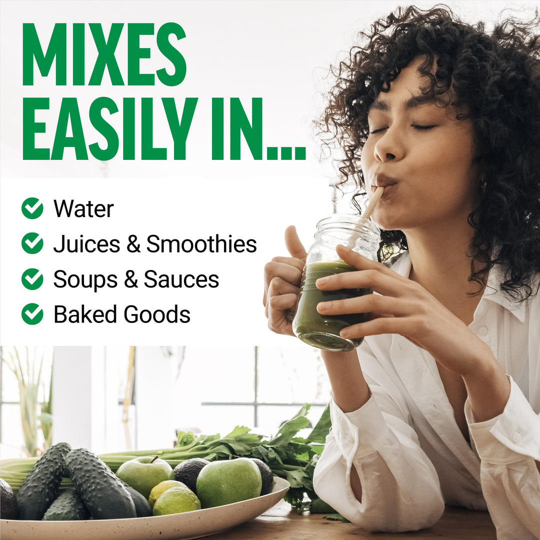 Smarter Greens Daily Wellness Powder, Greens Superfood Powder to Support Gut Health, Bloating, & Digestion, with 40+ Superfoods, 125 Million CFUs of Probiotics, Unflavored, 30 Servings