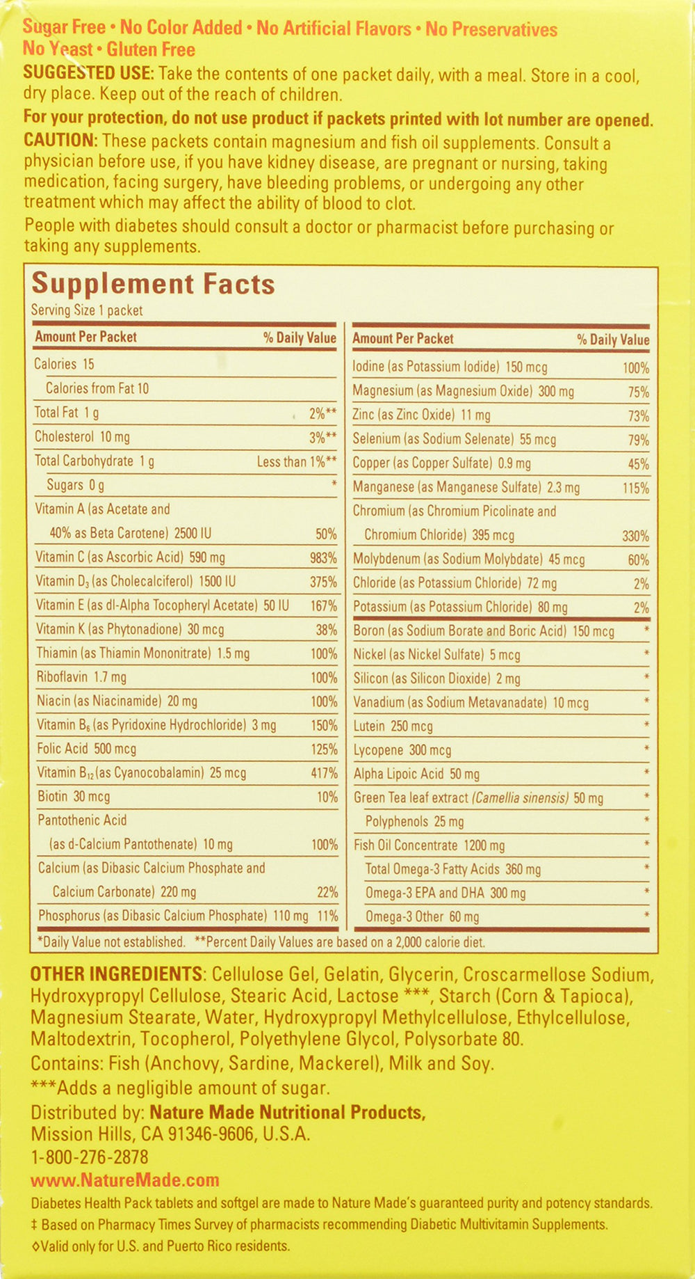 Diabetes Health Pack, 30-Count