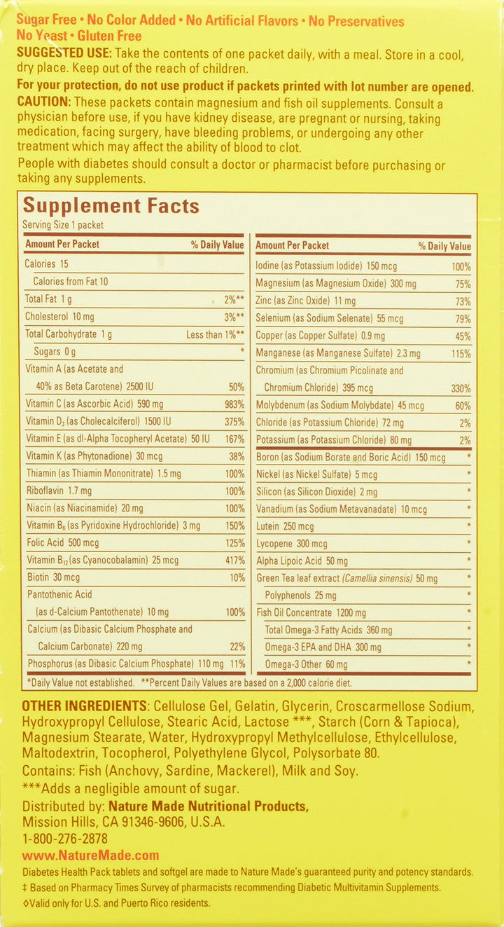 Diabetes Health Pack, 30-Count