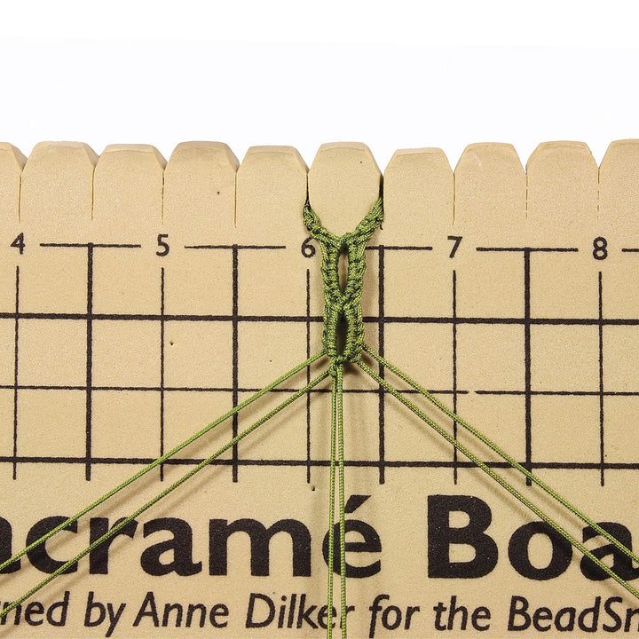 Macrame Board, 11.5 x 15.5 inches, 0.5-inch-Thick Foam, 10x14 Grid for Measuring, Bracelet Project with Instructions Included, Create Macrame and Knotting Creations