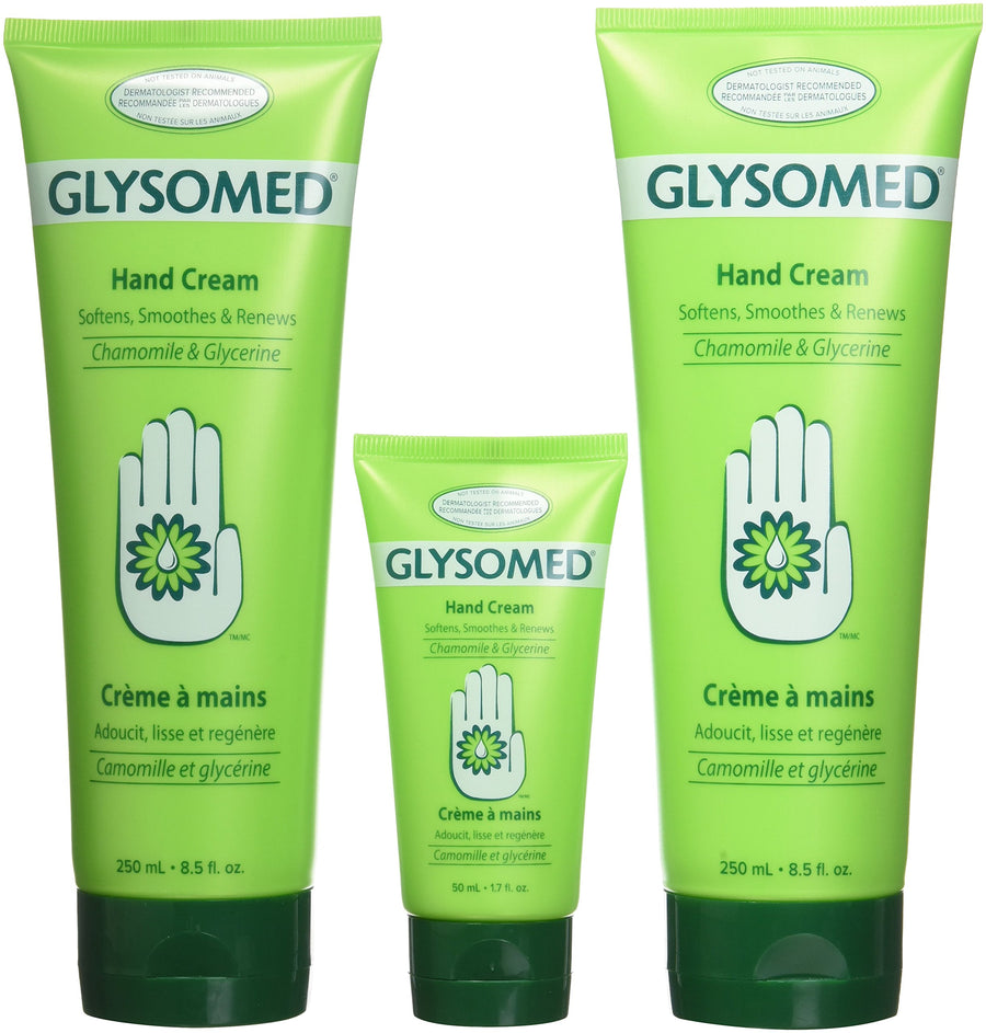 Hand Cream Combo 3 Pack (2 X Large Tube 8.5 Fl Oz + 1 X Purse Size 1.7 Fl Oz)