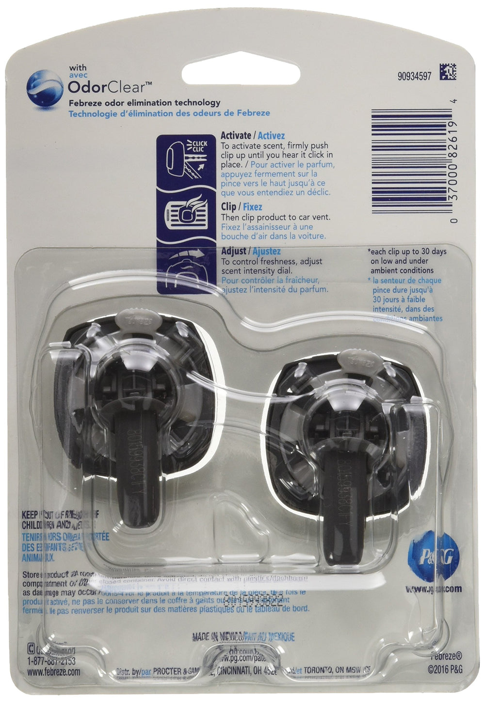 Air Freshener, Car Vent Clip New 2 Clips