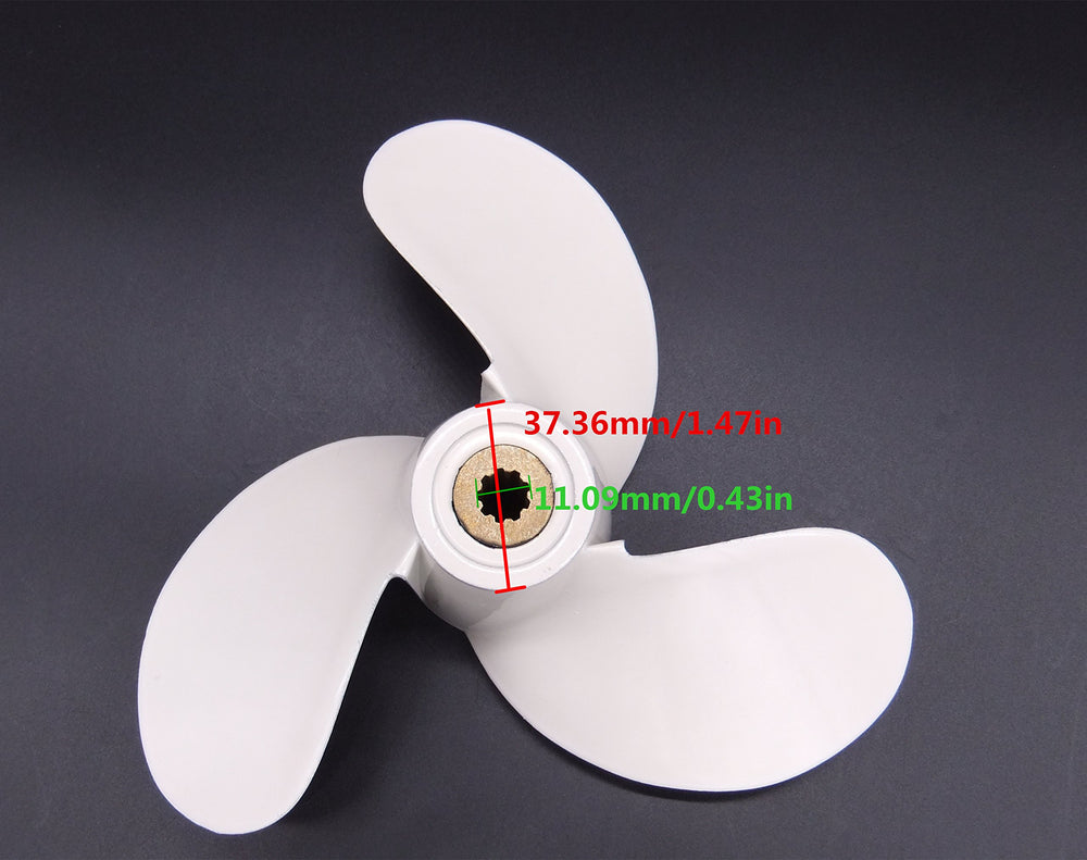 Boat Engine 7 1/4X6-BS 6L5-45943-00-00 F2.6-03010000 Propeller for Yamaha Parsun Makara 2.5HP 3HP 4HP 5HP F2.5A 3A Malta Outboard Motors 7.25x6