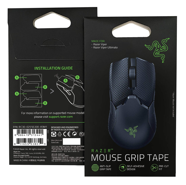 Mouse Grip Tape Viper/Viper Ultimate - Anti-Slip Grip Tape - Self-Adhesive Design - Pre-Cut