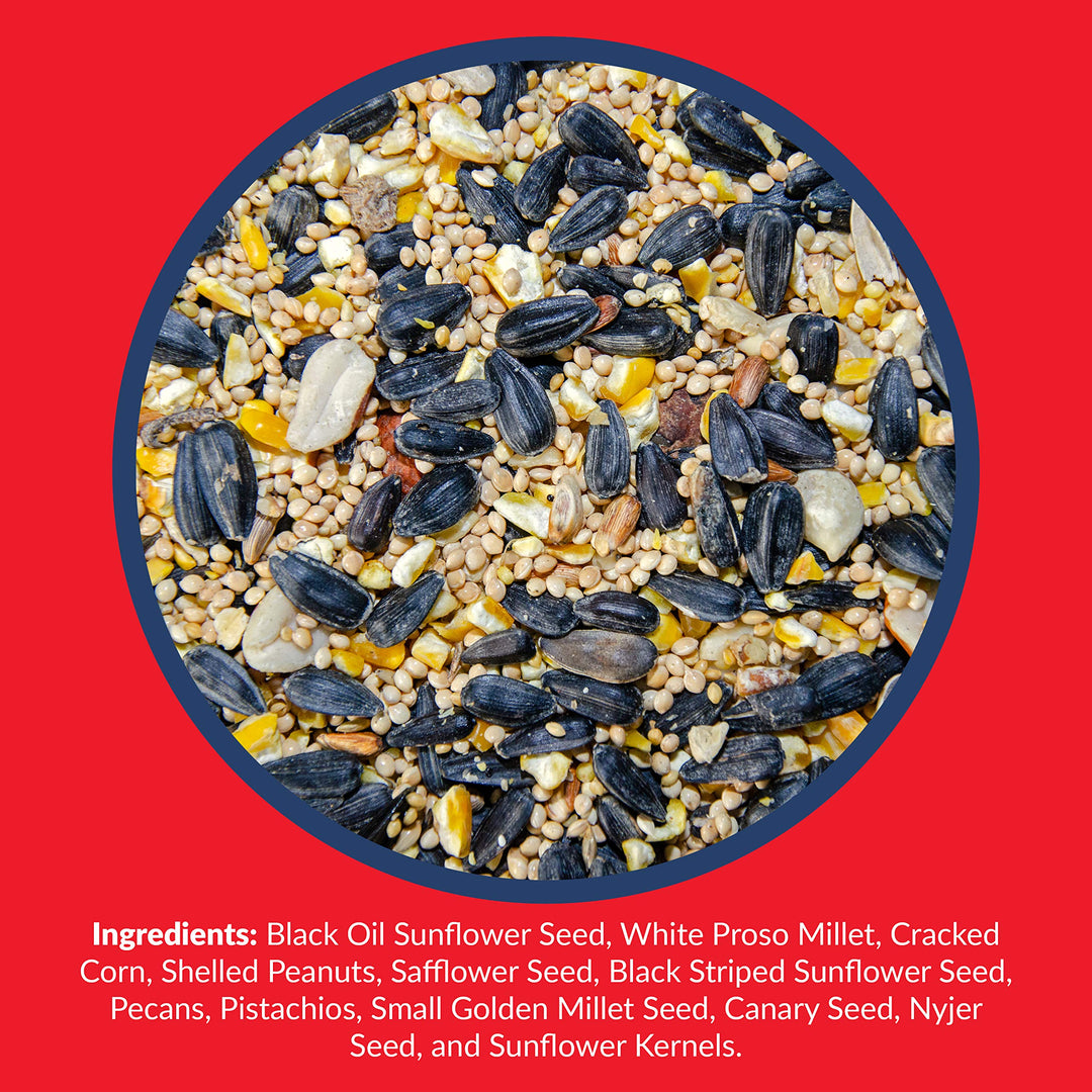 Supreme Wild Bird Seed - Wild Bird Food Mix with Nuts & Sunflower Seeds - Attracts Many Beautiful Songbirds - 20 lb. Bag