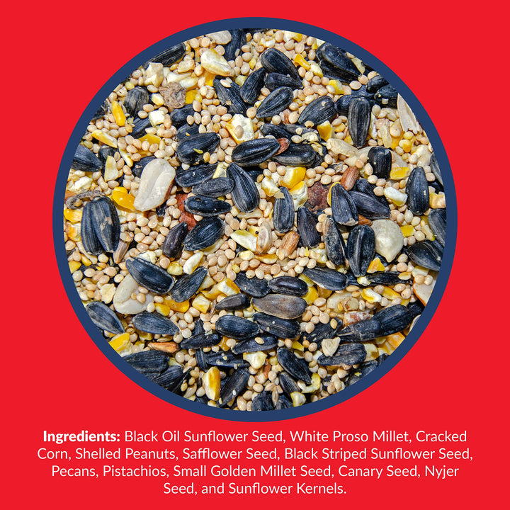 Supreme Wild Bird Seed - Wild Bird Food Mix with Nuts & Sunflower Seeds - Attracts Many Beautiful Songbirds - 20 lb. Bag