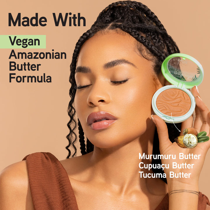 Murumuru Butter Bronzer, Moisturizing, Nourishing Murumuru Butter for Silky Glow, Dermatologist Tested, Hypoallergenic, Vegan & Cruelty-Free - Deep Bronzer