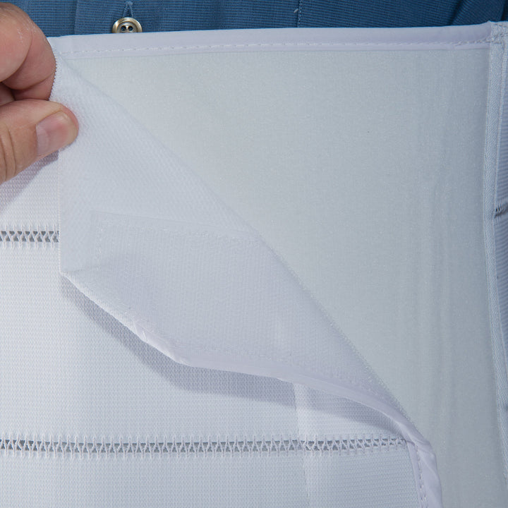Duro-Med 9 3 Panel Abdominal Binder (30-45), White, Extra Small