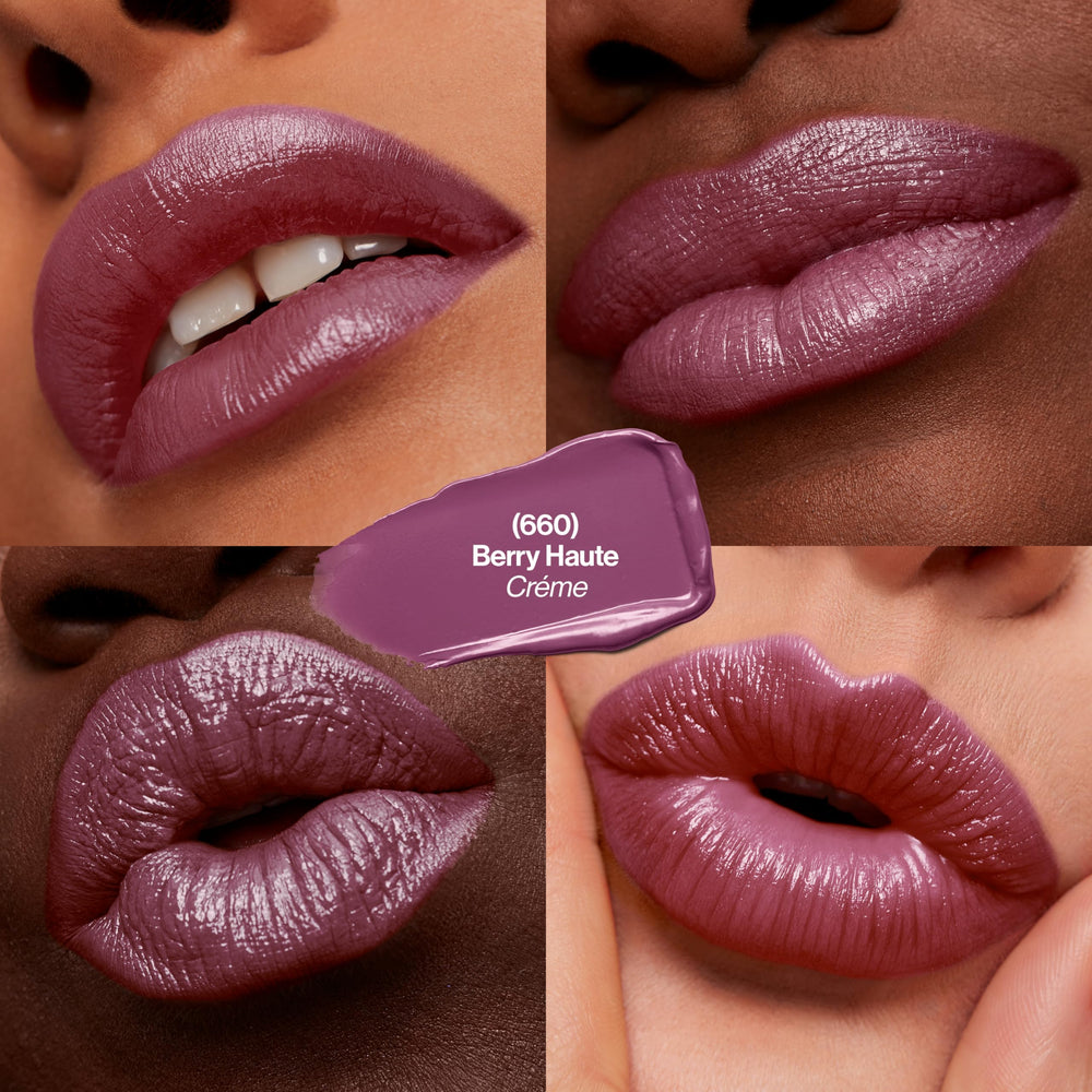 Revlon Super Lustrous Lipstick, High Impact Lipcolor with Moisturizing Creamy Formula, Infused with Vitamin E and Avocado Oil in Plum / Berry, Berry Haute (660)