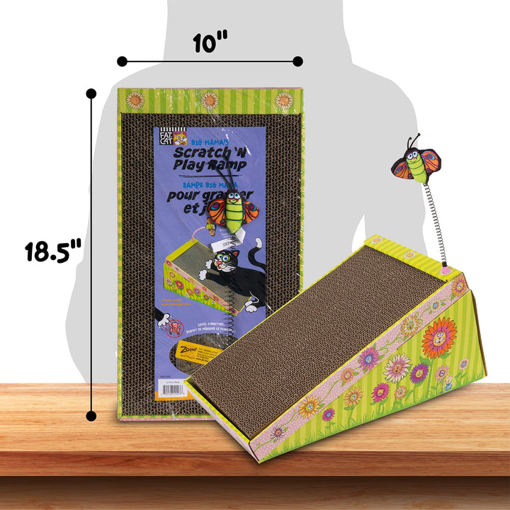 FAT CAT Big Mama's Scratch 'n Play Ramp Reversible Cardboard Toy