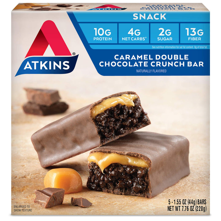 Advantage Bar, Caramel Double Chocolate Crunch 5 Pkts