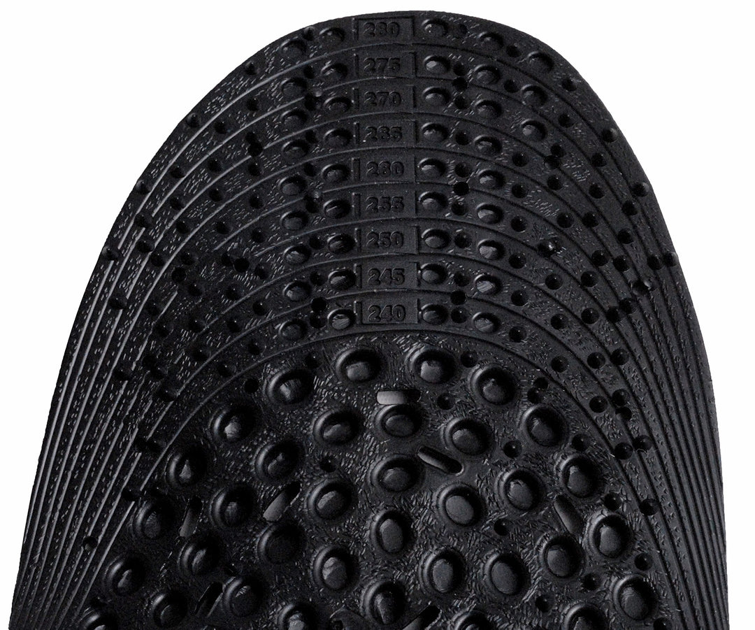 Charcoal Anti Ordor Acupuncture Foot Massage Insoles (Trim to Fit: men's size 6-10/ women's size 7-11)