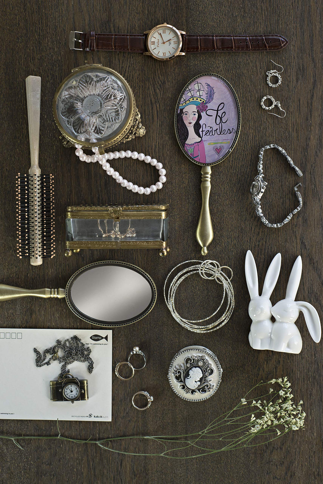 Ceramic Bunny Rabbits Ring Holder