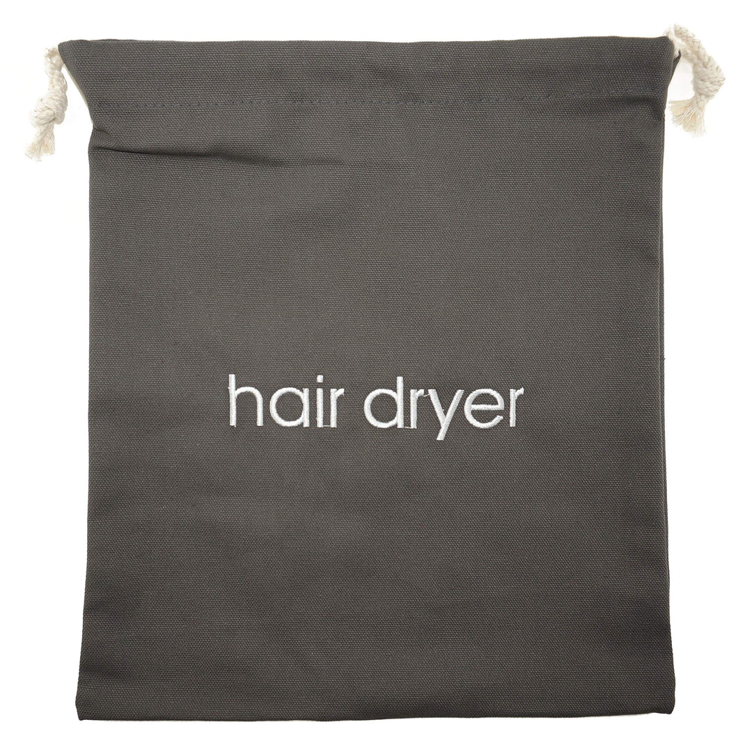 Hair Dryer Bag Cotton Drawstring Hairdryer Storage Container for Makeup Tools, Straightener 11.8 X 13.8 Inch Travel Cotton Organizer Cover for Home, Hotel