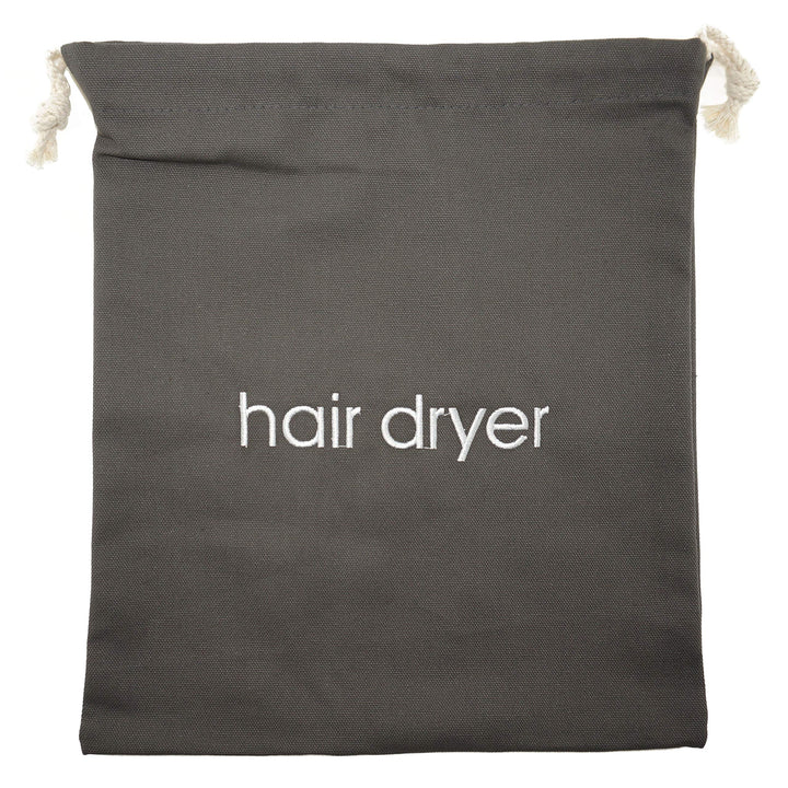 Hair Dryer Bag Cotton Drawstring Hairdryer Storage Container for Makeup Tools, Straightener 11.8 X 13.8 Inch Travel Cotton Organizer Cover for Home, Hotel