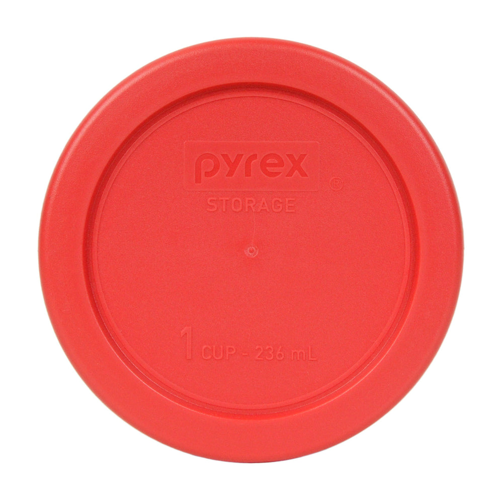 Bundle - 2 Items: 7202-PC 1-Cup Red Plastic Food Storage Lids Made in the USA