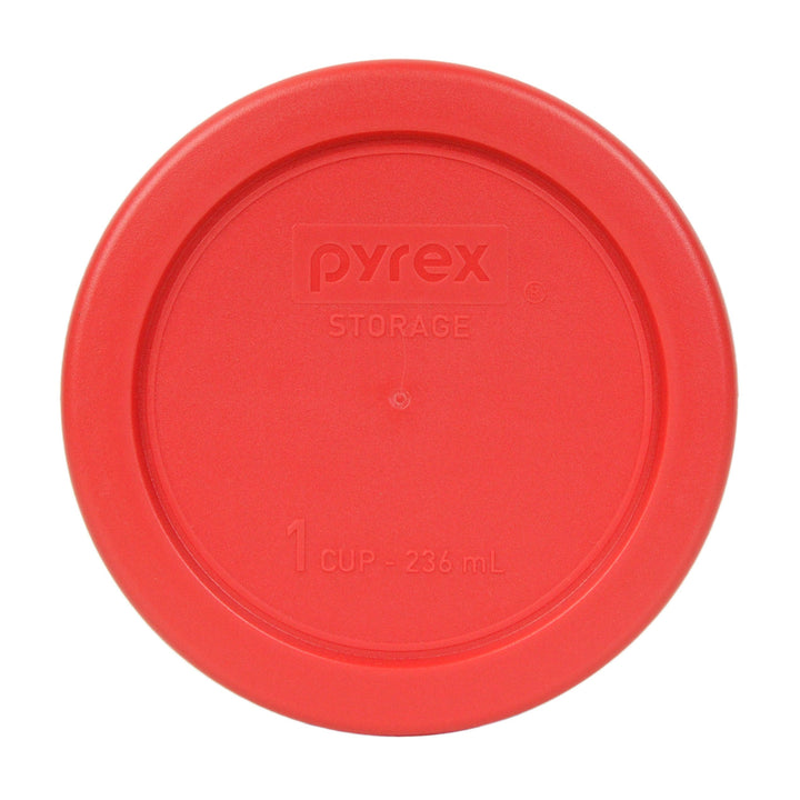 Bundle - 2 Items: 7202-PC 1-Cup Red Plastic Food Storage Lids Made in the USA
