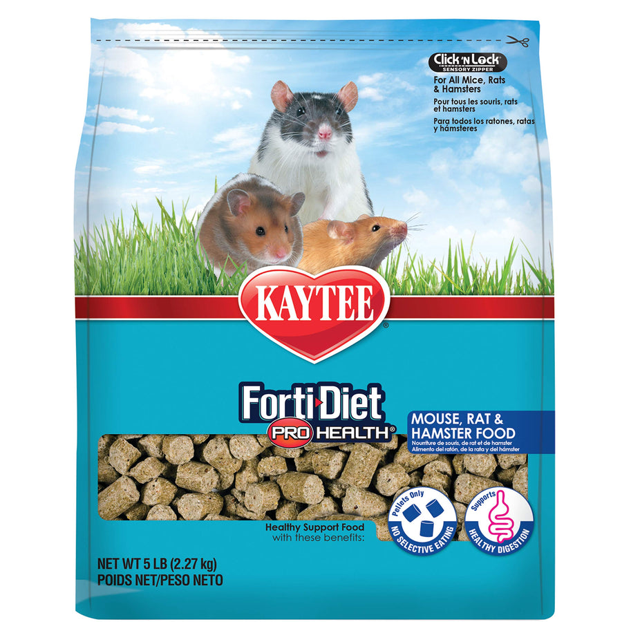 Forti-Diet Pro Health Pet Mouse, Rat, and Hamster Food, 5 Pound