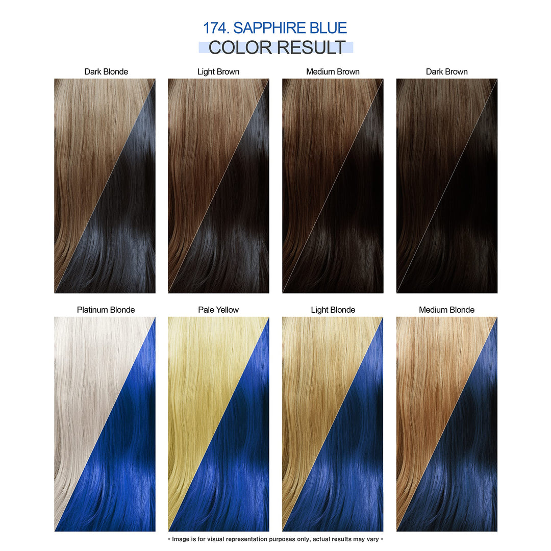 Semi-Permanent Haircolor #174 Sapphire Blue 4 Ounce (118ml)
