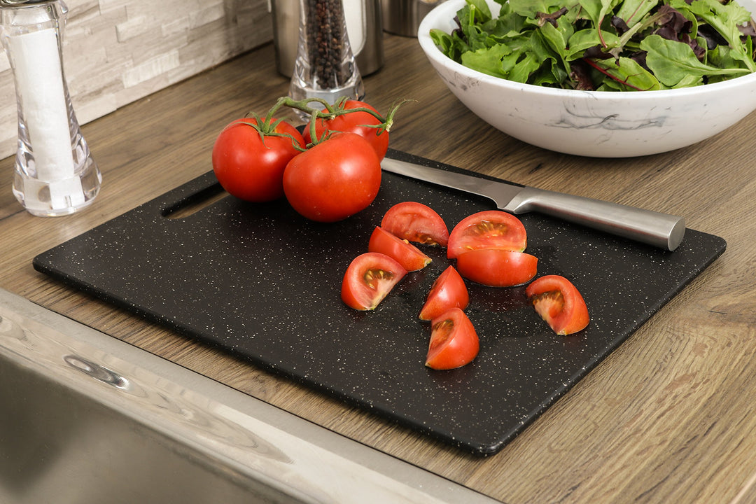 Superboard Pastry Board and Cutting Boards, Set of Two, Midnight Granite Color