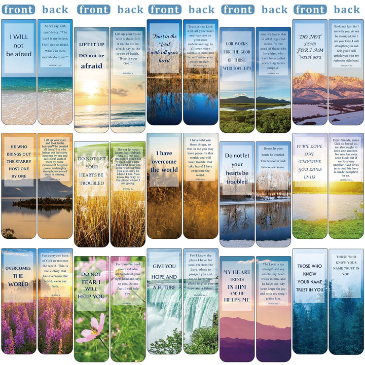 30 Pieces Bible Verses Magnetic Inspirational Bookmarks with Full Scripture Christian Magnetic Book Markers for Men Women Religious Graduation Gifts Students Teachers Book Lovers(Novel Pattern)