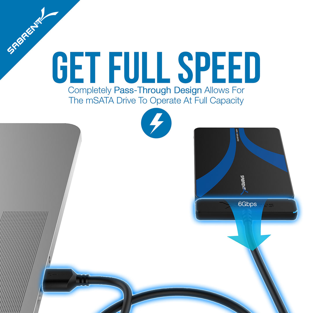 mSATA to 2.5 Inch SATA III Aluminum Enclosure Adapter (EC-MSSA)