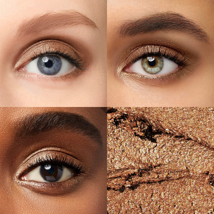 Eyeshadow 101 Crème-to-Powder Waterproof Eyeshadow Stick – Bronze Shimmer – Long-Lasting, Crease-Proof, Luminous Honey Brown Shimmer Eyeshadow with Built-in Smudger