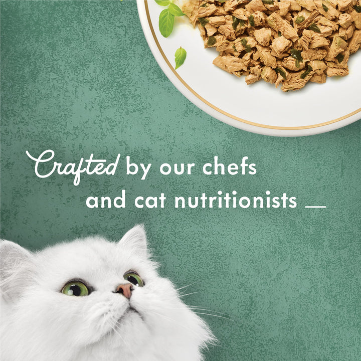 Purina Wet Cat Food Medleys Shredded White Meat Chicken Fare With Spinach in Savory Cat Food Broth - (Pack of 24) 3 oz. Cans