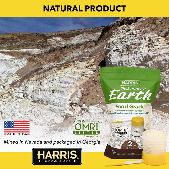 Diatomaceous Earth Food Grade, 2lb with Powder Duster Included in The Bag