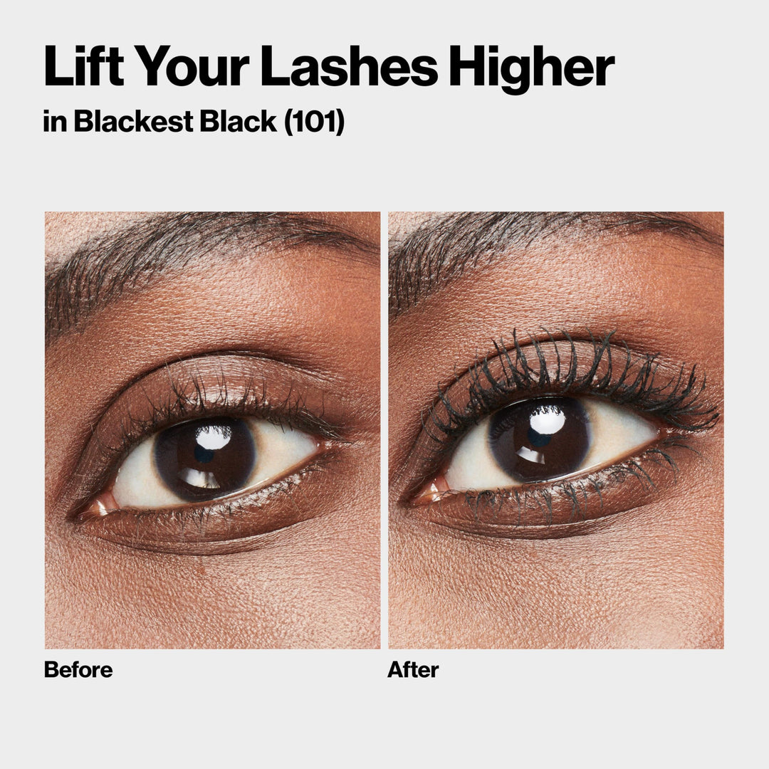 Revlon So Fierce! Eyes Wide Open Mascara with Push-up Brush, For Volumizing & High Lifting Eyelashes, Smudge-proof, Flake Resistant, 102 Black, 0.24 fl oz.