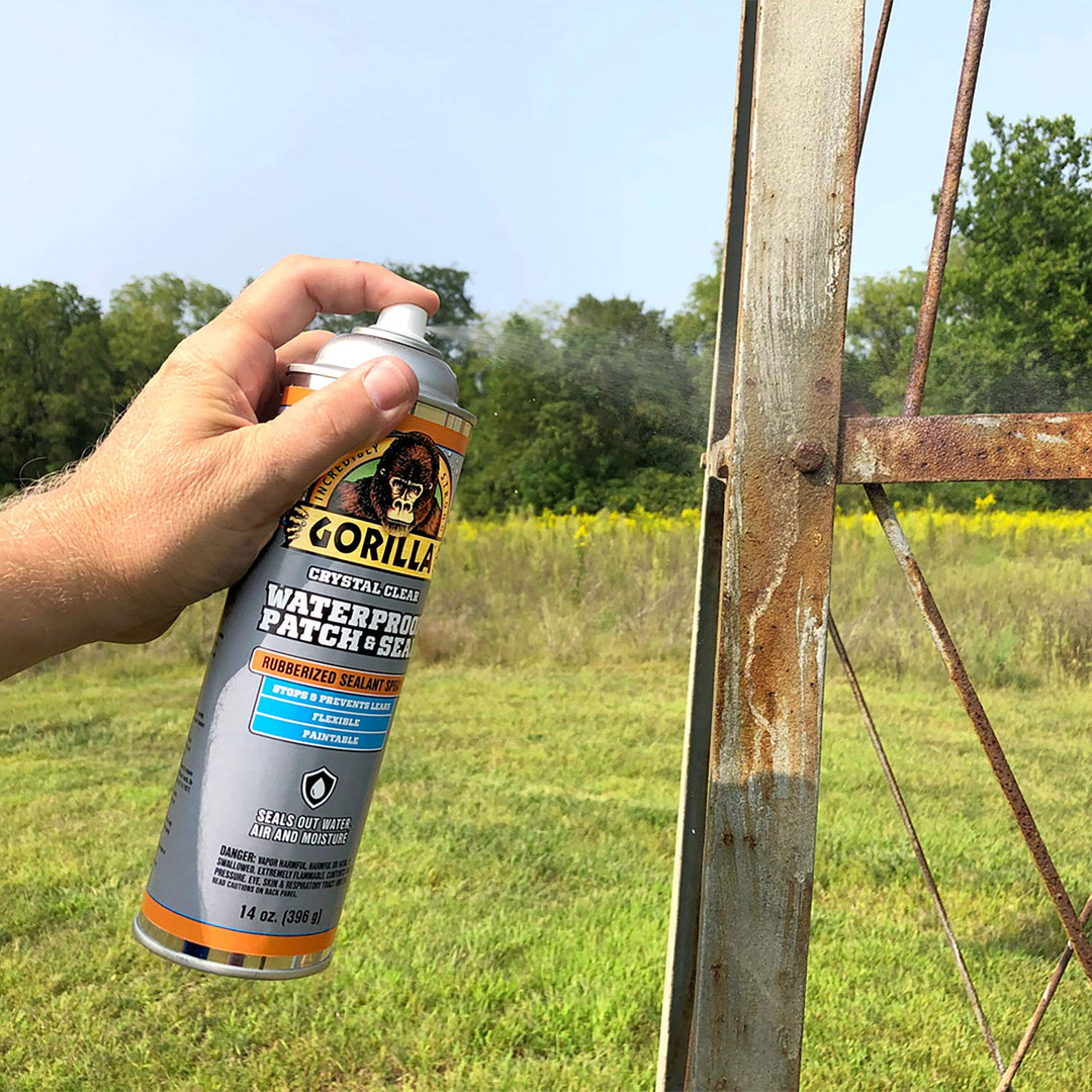 Waterproof Patch & Seal Rubberized Sealant Spray; Crystal Clear; 14oz (Pack of 1)