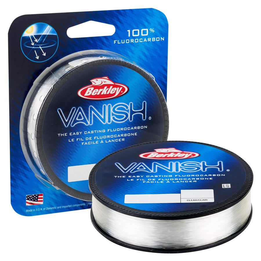 Vanish®, Clear, 4lb | 1.8kg, 250yd | 228m Fluorocarbon Fishing Line, Suitable for Saltwater and Freshwater Environments