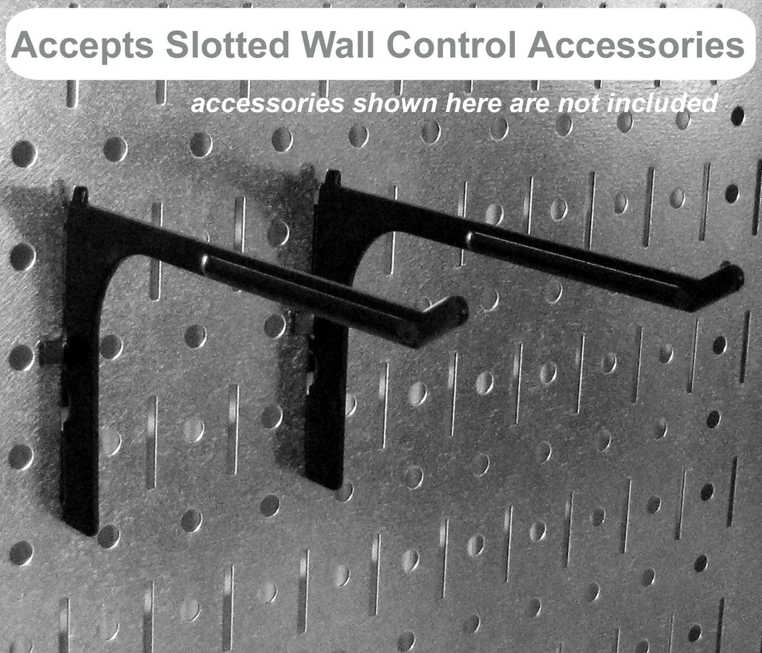 Pegboard 16in x 32in Horizontal Galvanized Metal Pegboard Tool Board Panel
