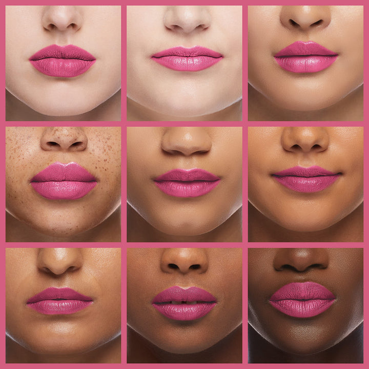 Silk Finish Lipstick, Hydrating Rich Buildable Lip Color, Formulated with Vitamins A,E, & Macadamia for Ultimate Hydration, Cruelty-Free & Vegan - Pink Ice (Carded)