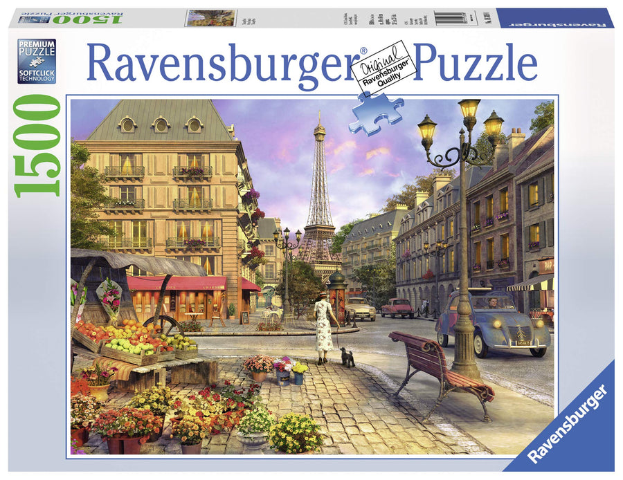 Vintage Paris 1500 Piece Jigsaw Puzzle for Adults - Experience Softclick Technology Premium Quality Materials | Anti-Glare Surface | Ideal Gift for Puzzle Enthusiasts