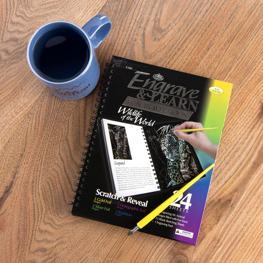 Royal & Langnickel Royal and Langnickel Engraving Art Booklet, Wildlife of The World