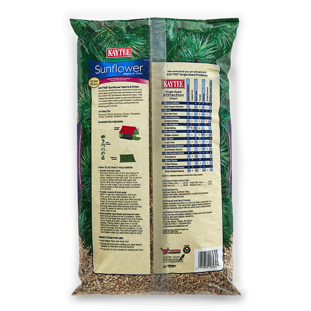 Kaytee Products 100033706 Sunflower Heart & Chips Bird Seed 8 Lbs