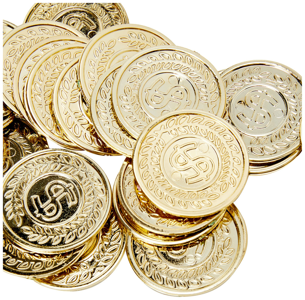 Eye-Catching Casino Gold Coins - 7 .50 x 5.62 (Pack of 144) - Premium & Durable Design - Perfect for Gaming, Party Favors & Gifts